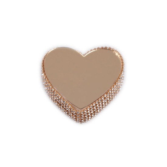 Gold Spiegelglas Verlobungs Ring Platz - MT0052 - Mytortenland